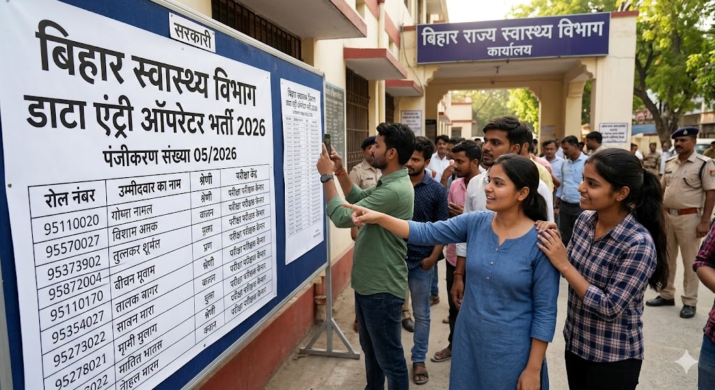 बिहार स्वास्थ्य विभाग डाटा एंट्री ऑपरेटर भर्ती