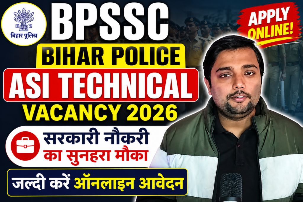 BPSSC Bihar Police ASI Technical Vacancy 2026