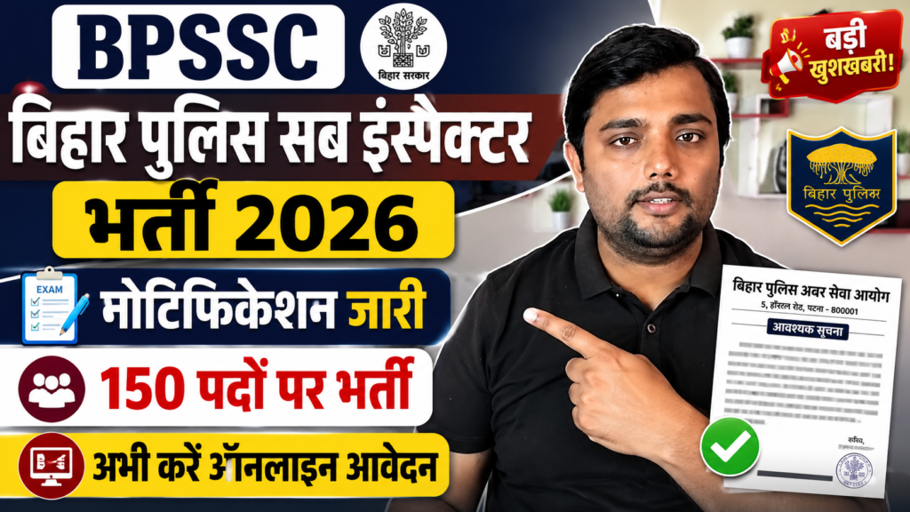 BPSSC Bihar Police Sub Inspector Vacancy 2026